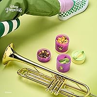 Vista 6 de Whiskware Disney Princess and the Frog, Stackable Snack Containers for Kids, 3 Stackable Snack Cups for School or Travel, Formula and Cupholder Tiana