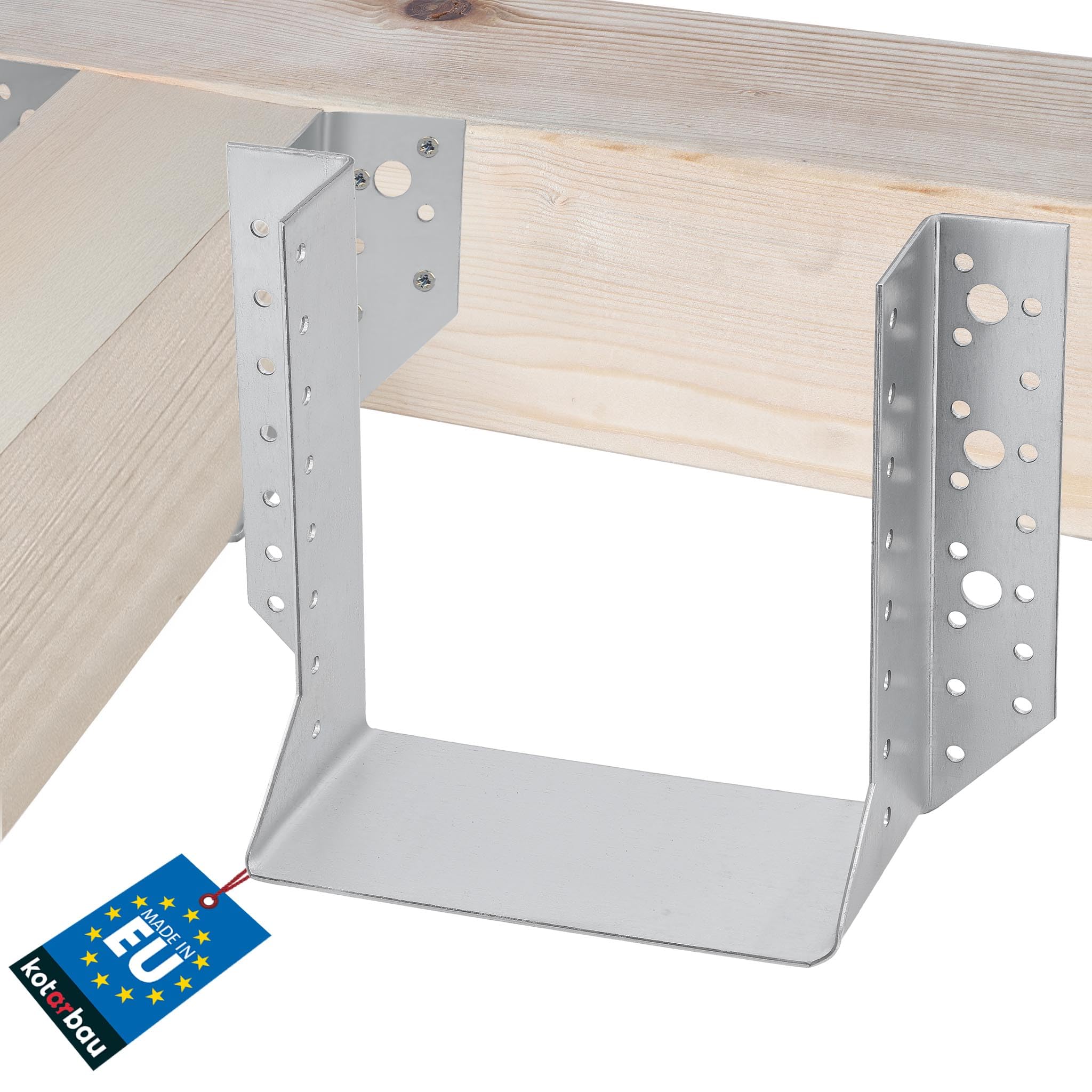 KOTARBAU Joist hanger type A x mm wooden beam connector, bar connector, connector for construction construction, external (160 mm).