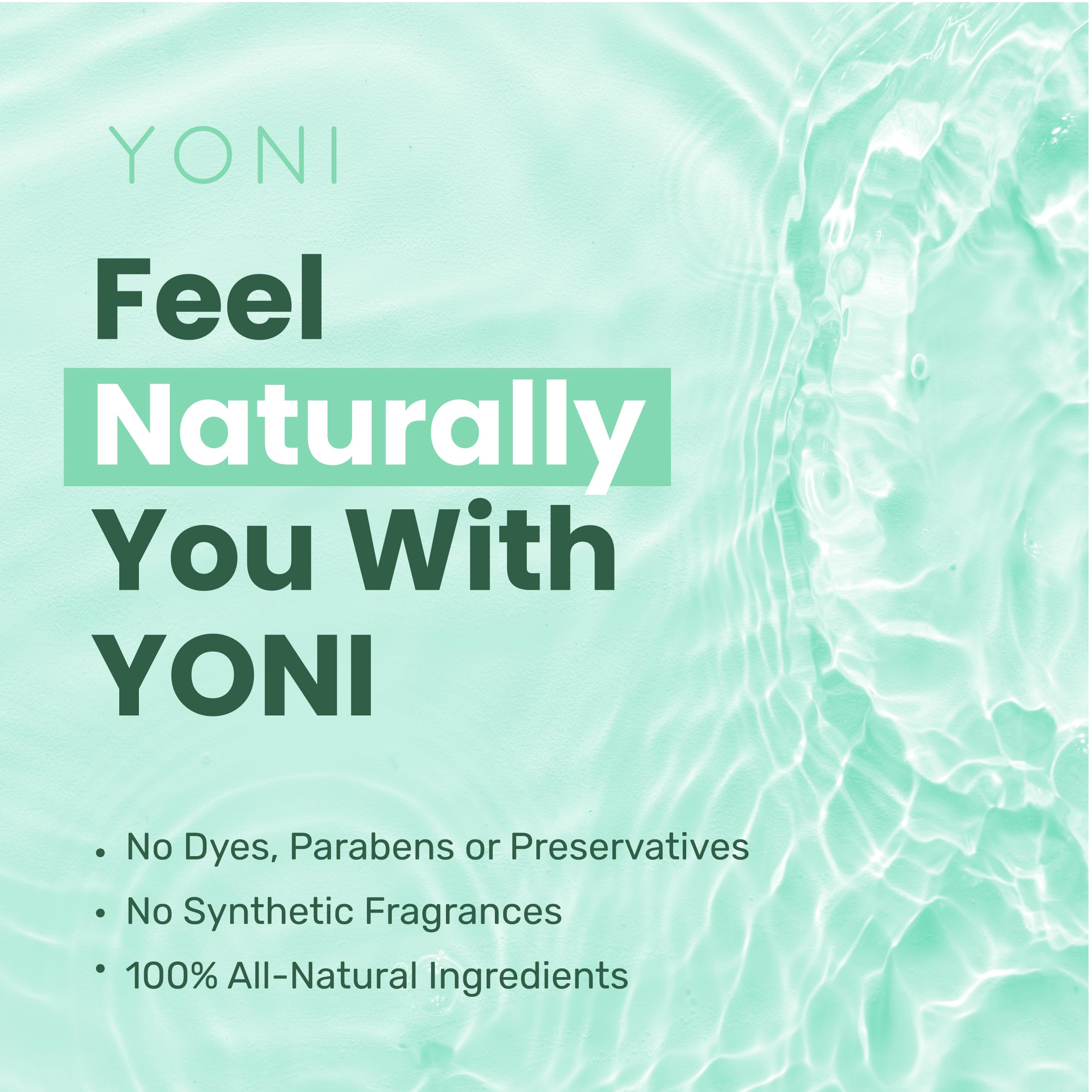 Yoni All-Natural Feminine Care Gel Wash | Powerful Plant-Based Daily Cleanser For Intimate Areas | Odor Control, Menstrual Support, Natural pH Balance | Women-Owned (Aloe Vera Blend)