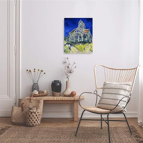 Miniatura 1032 de A&T ARTWORK The Starry Night de Vincent Van Gogh. Tamaño del marco: 36 x 30 pulgadas, tamaño de la imagen: 30 x 24 pulgadas, reproducciones clásicas