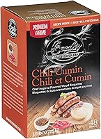 Vista 4 de Briquetas Bradley Smoker para Asar y Barbacoa, Mezcla Premium de Chile y Comino, Paquete de 48