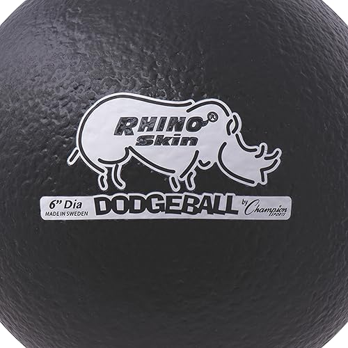 Miniatura 86 de Champion Sports Rhino Skin - Juegos de bolas de dodgeball de rebote bajo y individuales para juegos de juegos infantiles, PE, patio trasero y liga