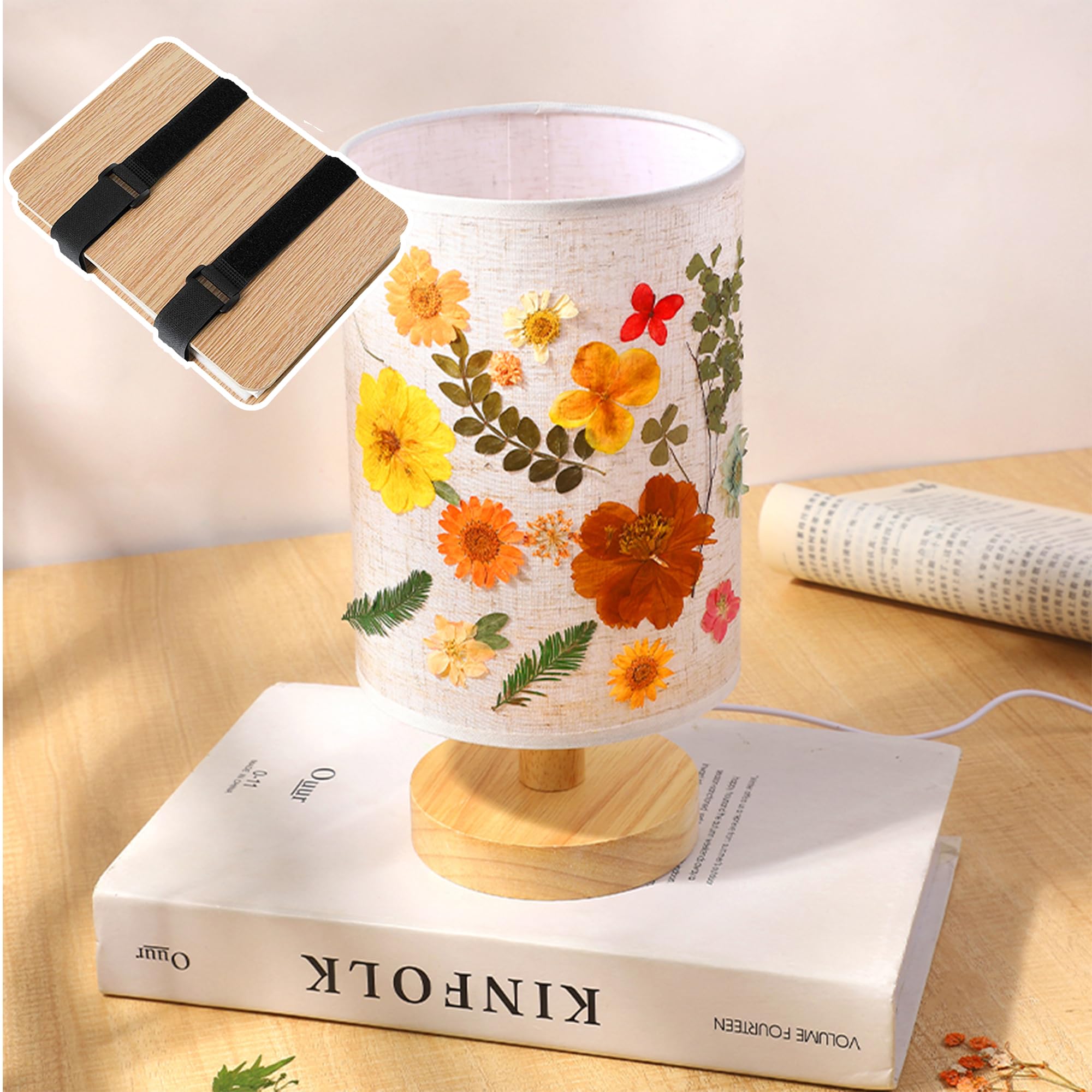 QSLKI Kit in Legno Per Pressatura Fiori, Piante e Foglie - 15x21cm Con 6 Strati Per Adulti e Bambini - Perfetto Per Arti e Mestieri