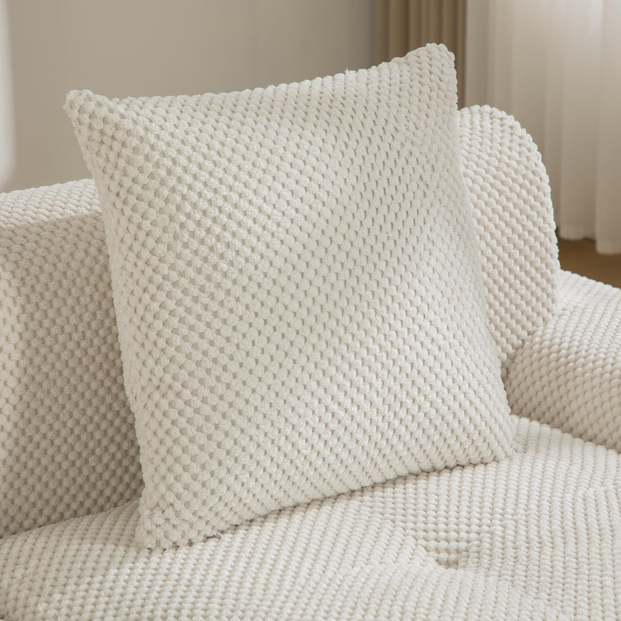Generisch Sofá modular de chenilla de compresión, color beige 30D, antideslizante, suave