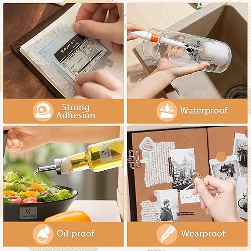 Vista 14 de Memoqueen T02 - Papel térmico rosa/amarillo/azul, papel de impresora de papel de color no adhesivo, compatible con T02 M02X, 2.08 pulgadas x 21.3