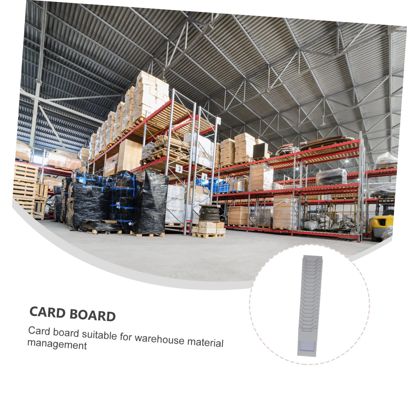 Porta Tarjetas de Rack de Plástico 20 Piezas 20 Ranuras para Clasificación