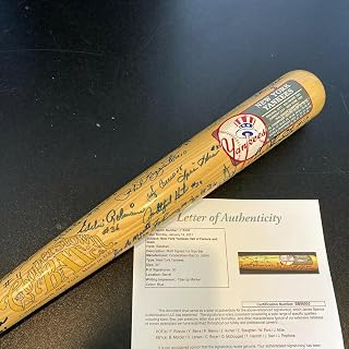 Beautiful New York Yankees HOF Legends Signed Baseball Bat With 50 Sigs! JSA COA - Autographed MLB Bats