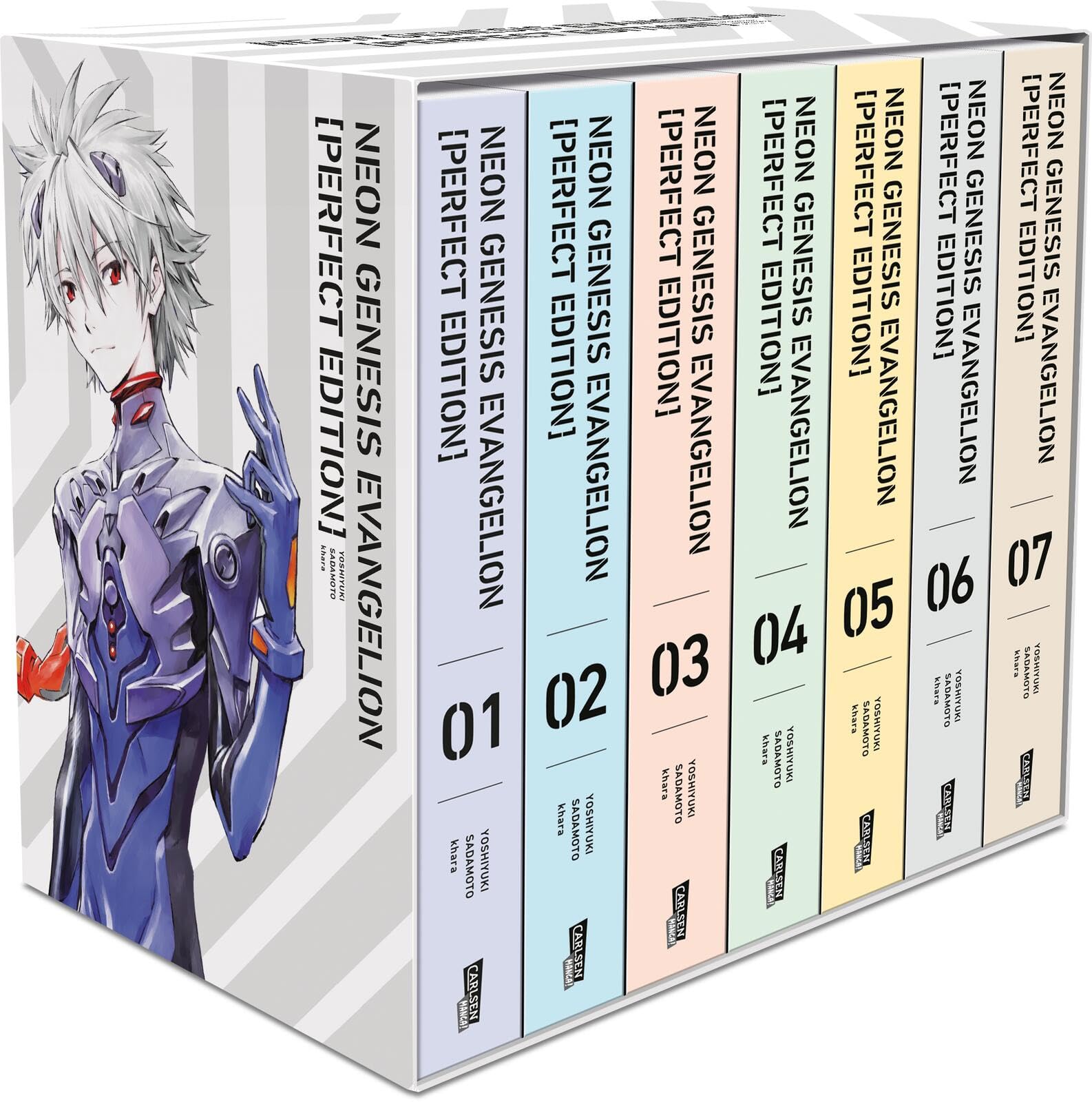 Neon Genesis Evangelion - Perfect Edition, Bände 1-7 im Sammelschuber mit Extras: Neue Edition in 7 Sammelbänden des Mecha-Klassikers