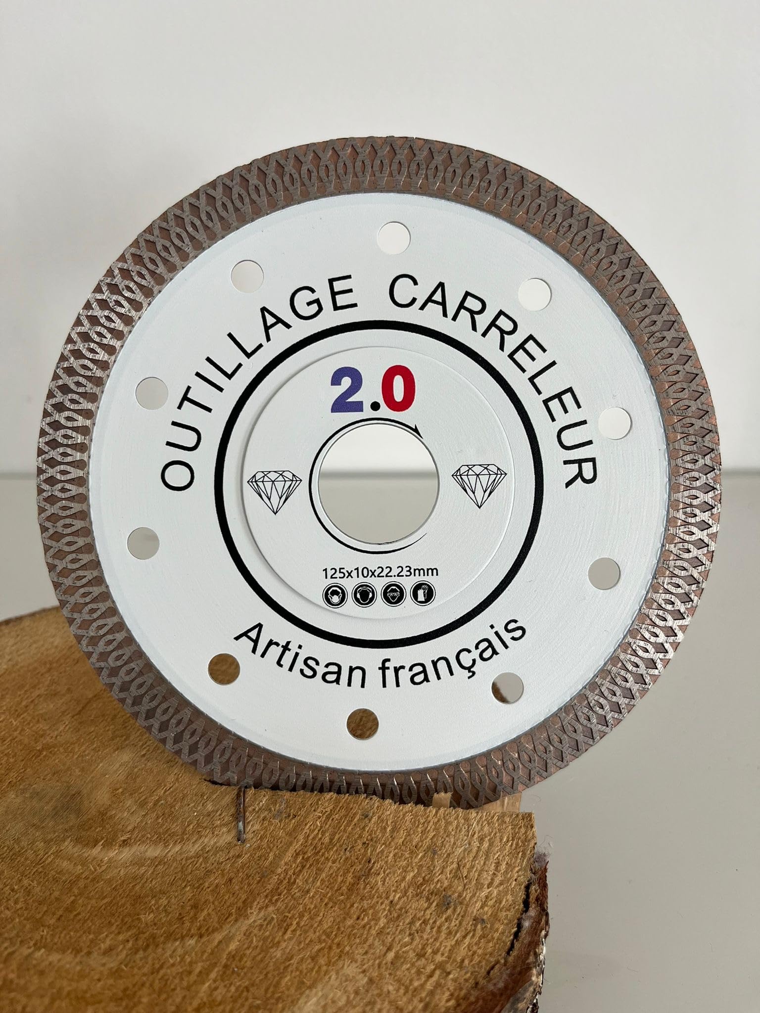 2.0 Disco diamantato da 125 mm extra fine 12 mm modello X lama diamantata professionale di qualità superiore per piastrelle ceramica marmo cemento travertino terracotta porcellana e tettarella