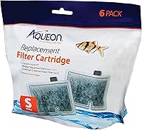Vista 10 de Aqueon Cartuchos de filtro de repuesto para pecera de acuario pequeños, paquete de 9