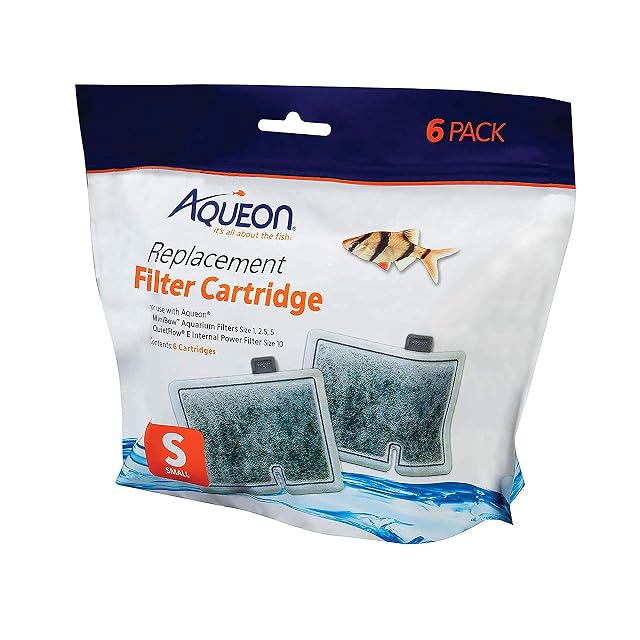 Aqueon 06417 Cartucho de Filtro, pequeño, Paquete de 6