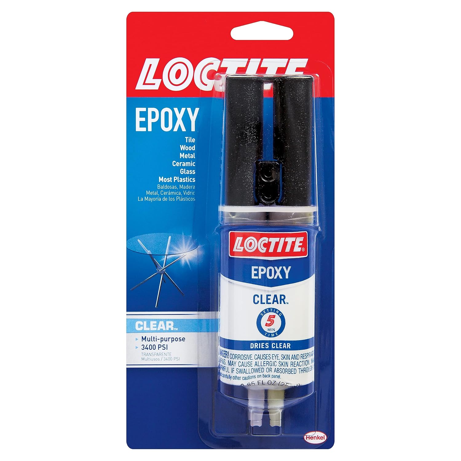 Loctite Multipurpose Epoxy, Sets in 510 minutes, Water Resistant, High