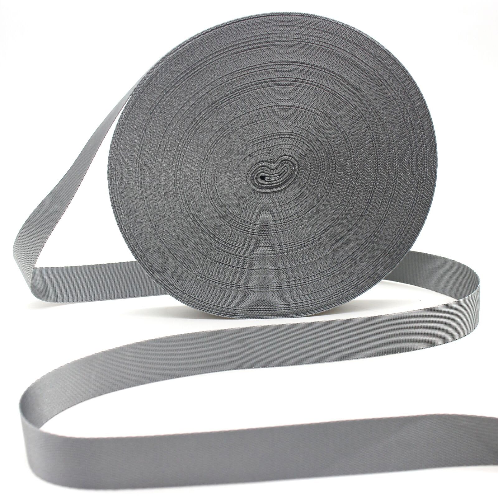 Gray 1 Inch Nylon Webbing Straps 50Yds