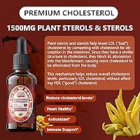 Vista 4 de Well&Whole Gotas líquidas de apoyo para el colesterol Esteroles vegetales y tintura de arroz de levadura roja Extracto de bergamota y guggul