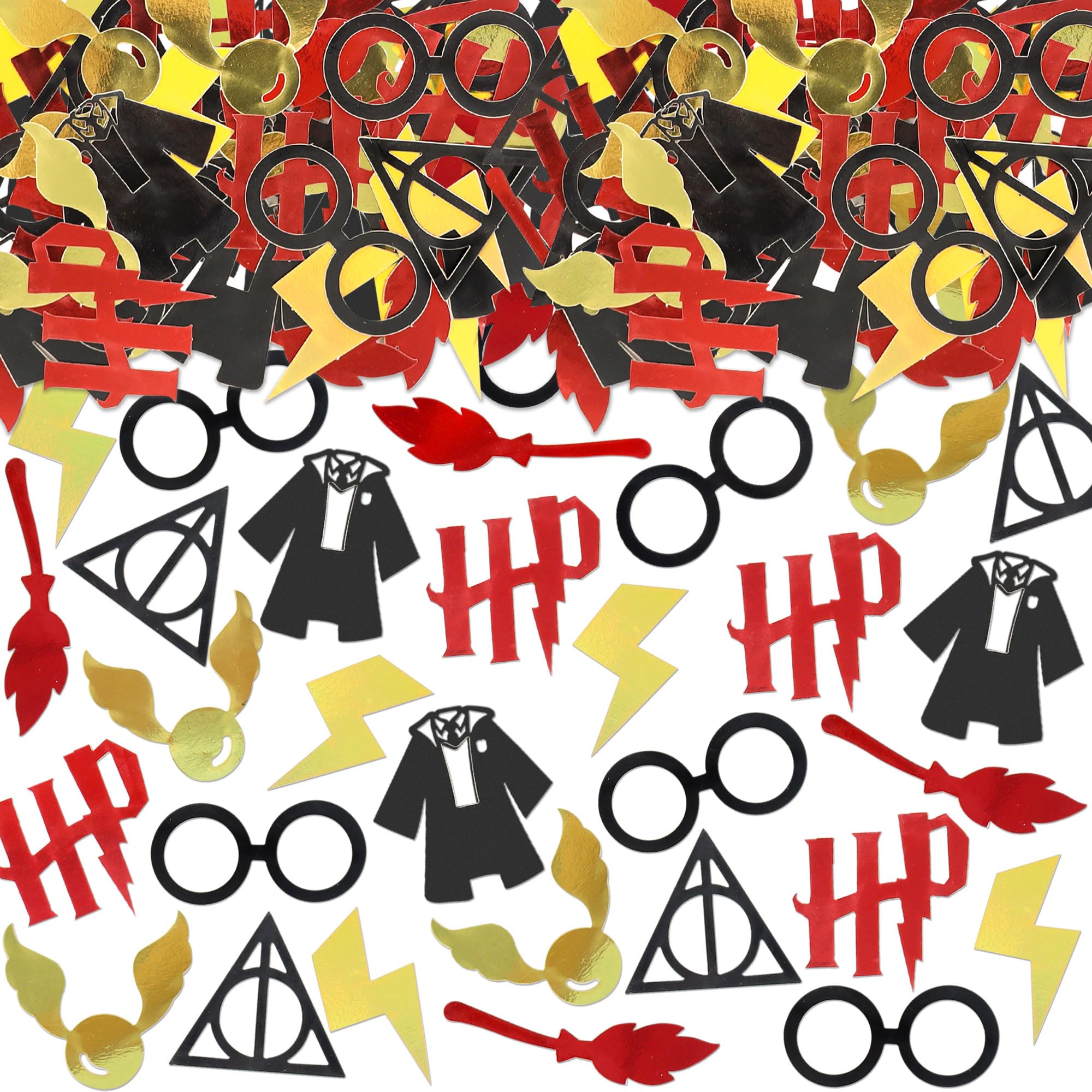 210Pcs Double-Sided Wizard Confetti Magic Paper Confetti Wizard Theme Table Decorations for Wizard Birthday Party Decorations Halloween Magic Party Decor Supplies — image 1