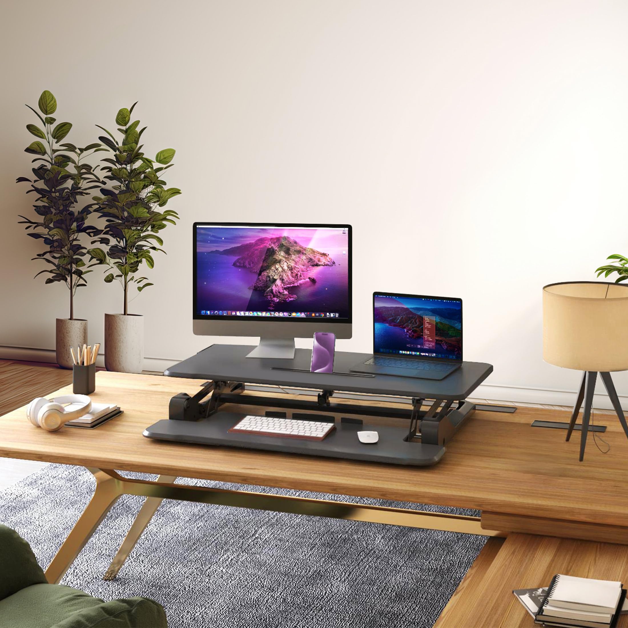 Mount-It! Electric Standing Desk Converter Review - Dettaglio