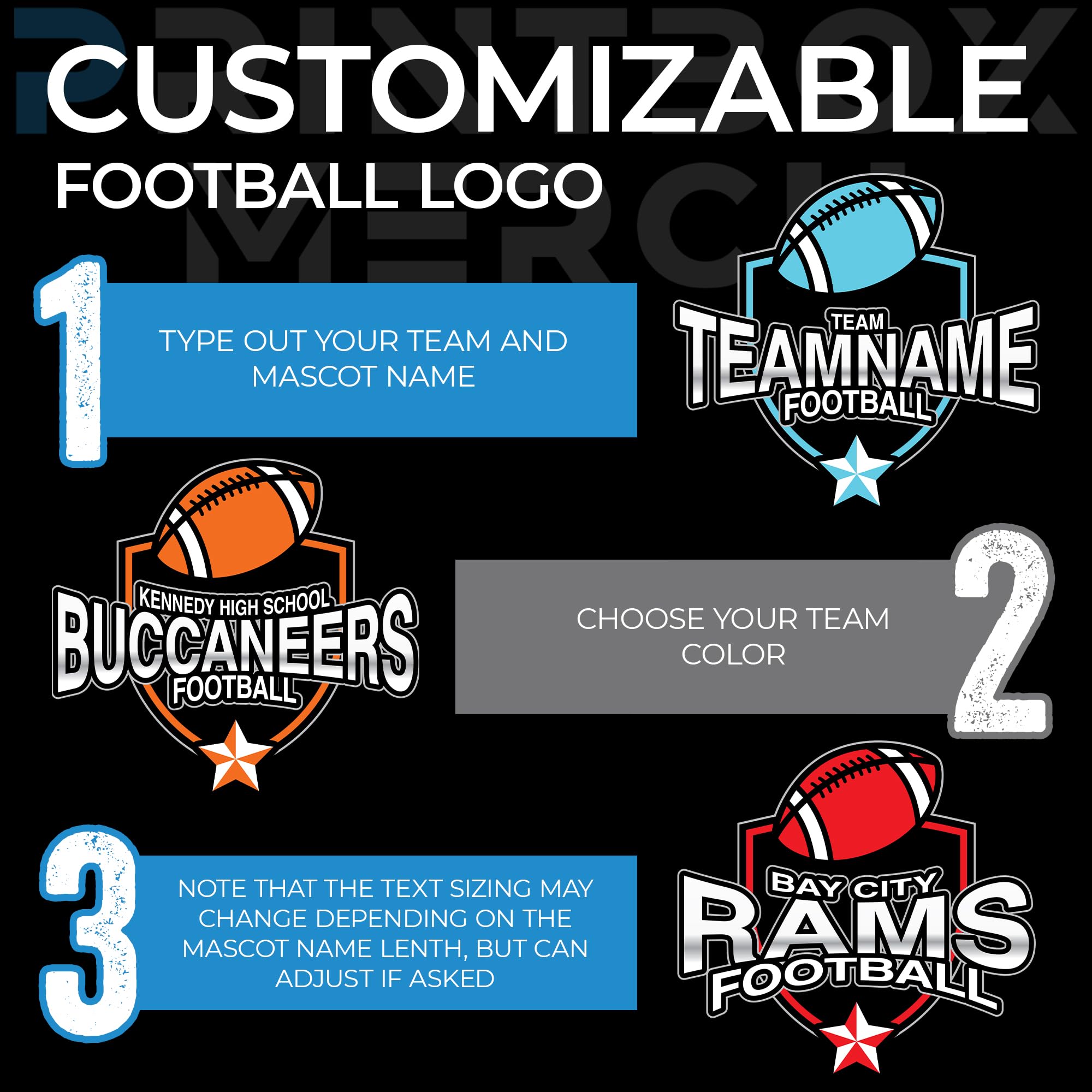Custom Football Shirt for Men, Women & Youth, ADD Any Team Name, Game Day Shirt, Customized Football T Shirts White