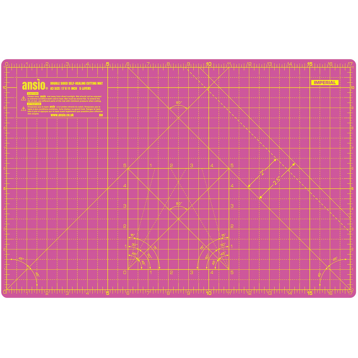 Tappetino Da Taglio Autorigenerante A3 - 5 Strati, Rosa/viola, 42x27cm - Foto 5