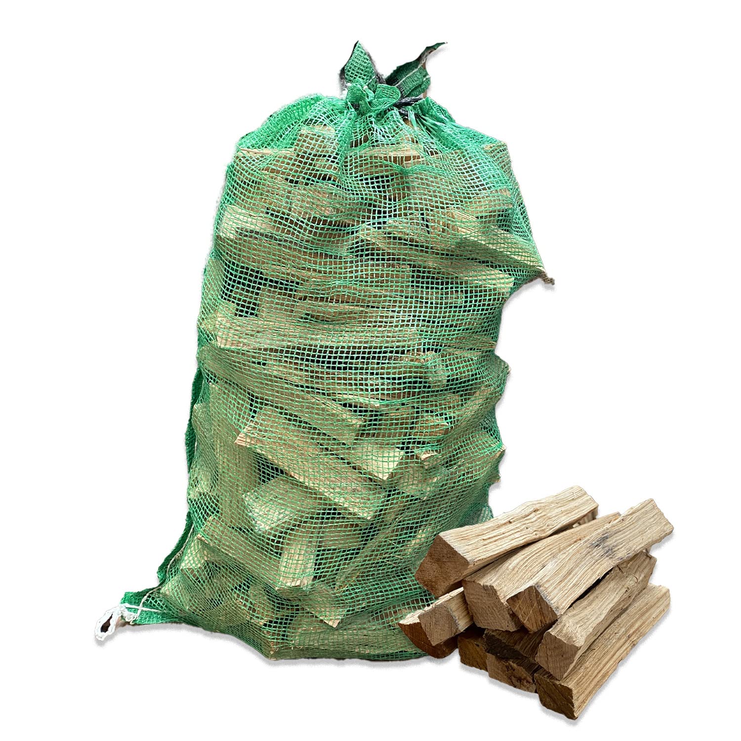 1 x 25L Net Warma Oak Wood Pizza Kindling Kiln Dried Hardwood Little Logs - Ready to Burn - Suitable for Ooni Uuni Nero Dellonda Portable Pizza Ovens Firewood Fuel Stove Chimenea Outdoor Open Fires