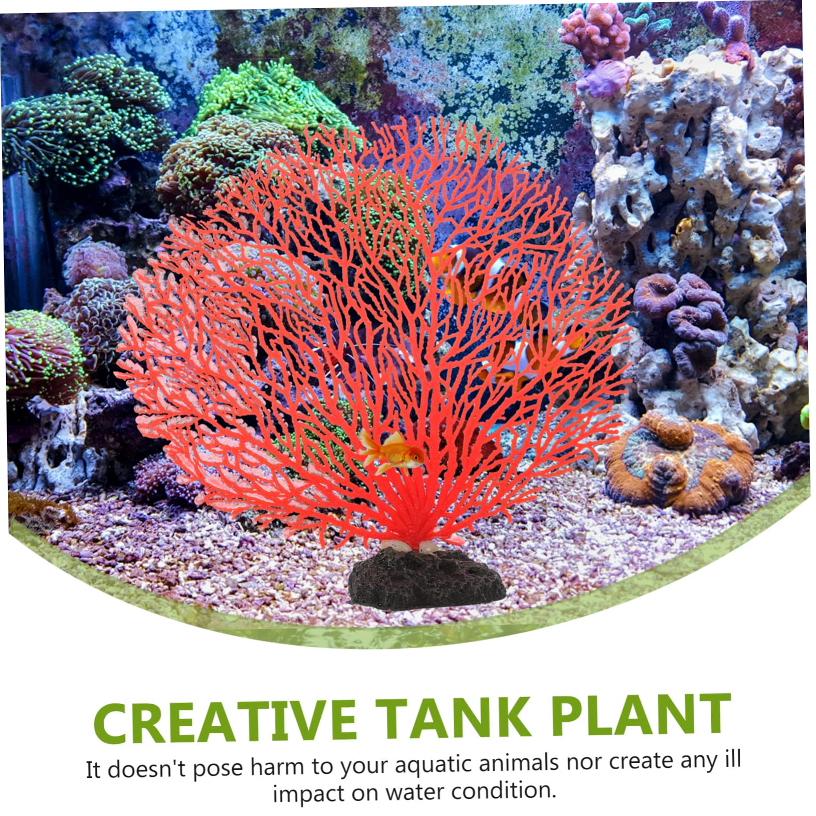 SUPVOX Landscape Coral for Underwater Wear-Resistant Aquarium Decorative Plant