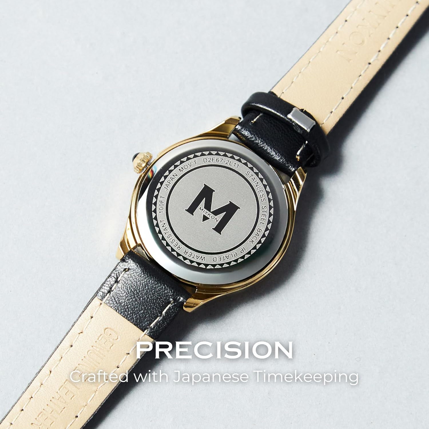 Miykon Minimalist Vintage Watches for Women – Small Dainty Cute Ladies Analog Watch with Genuine Leather Strap – Japanese Quartz, Waterproof to 100ft - Image 3