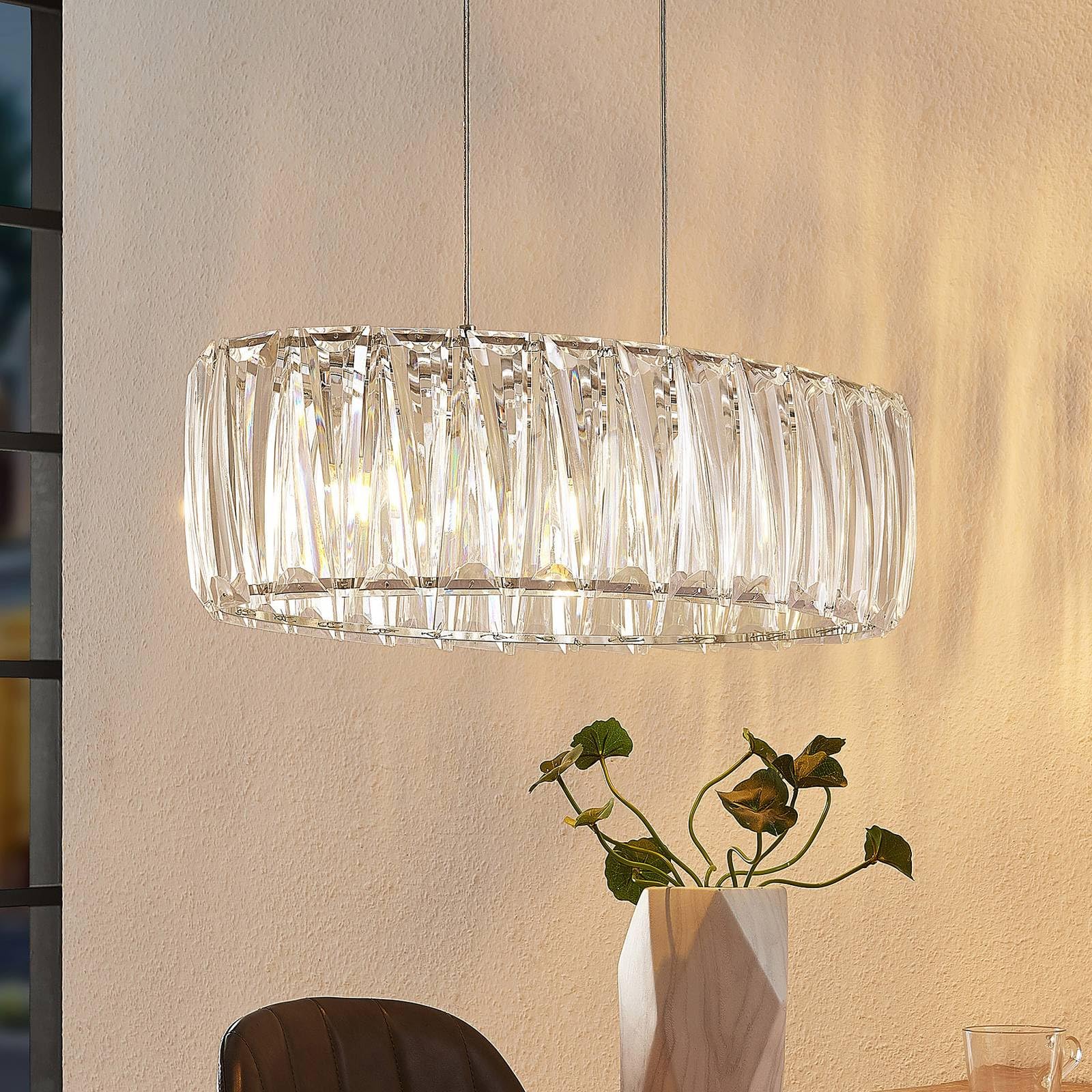 Lindby Lampada a sospensione dimmerabile (Moderno) colore Trasparente, ad es. Soggiorno & Sala da pranzo lampada soffitto plafoniera