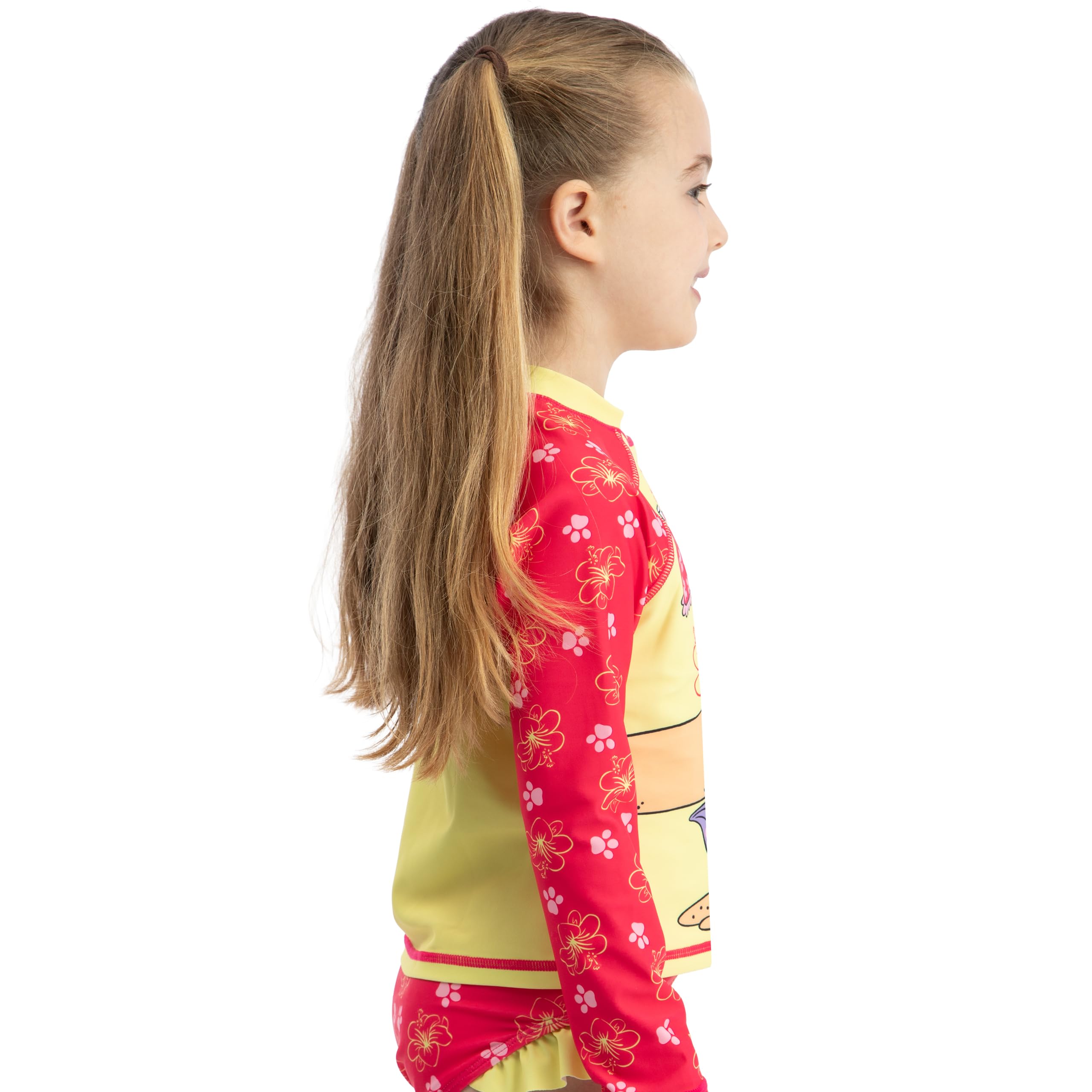 Paw Patrol bañador Piscina niña 2 Piezas, Traje de baño niños Manga Larga, Paws in Paradise bañador Natacion niña