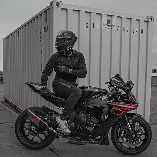 Miniatura 7 de Harssidanzar Guantes de motocicleta de cuero cálido para hombre con pantalla táctil GM041US