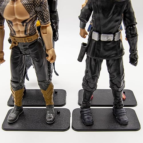 70 piezas de base de soporte de exhibición de figuras de acción compatibles con figuras de 6 pulgadas de Star Wars serie negra, accesorios de