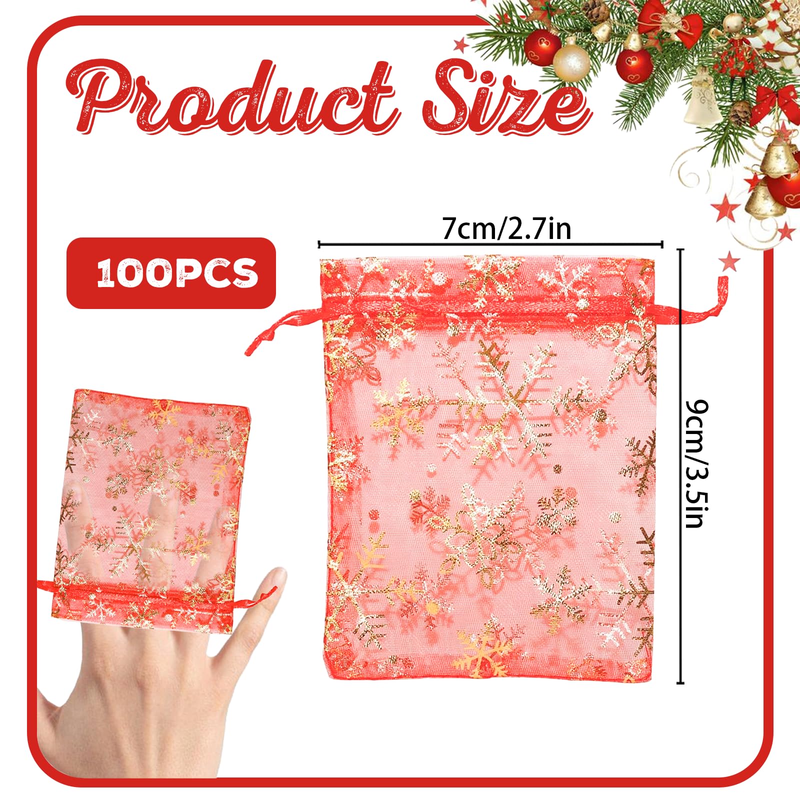Organza-Beutel Mit Kordelzug - 7,6x10,2 Cm, 100 Stück, Gemischte Farben, Für Geschenke & Schmuck