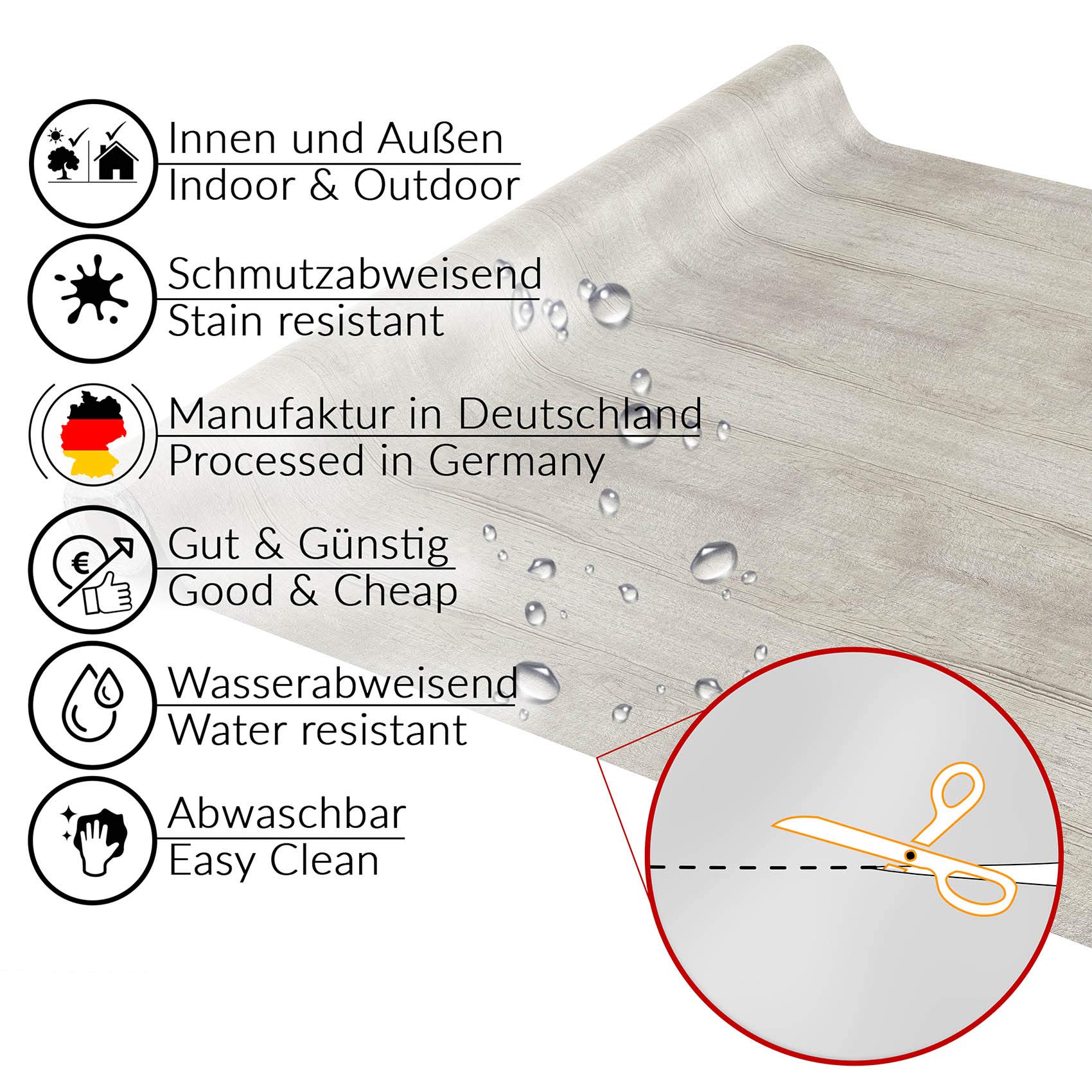 Anro Nappe lavable en toile cirée