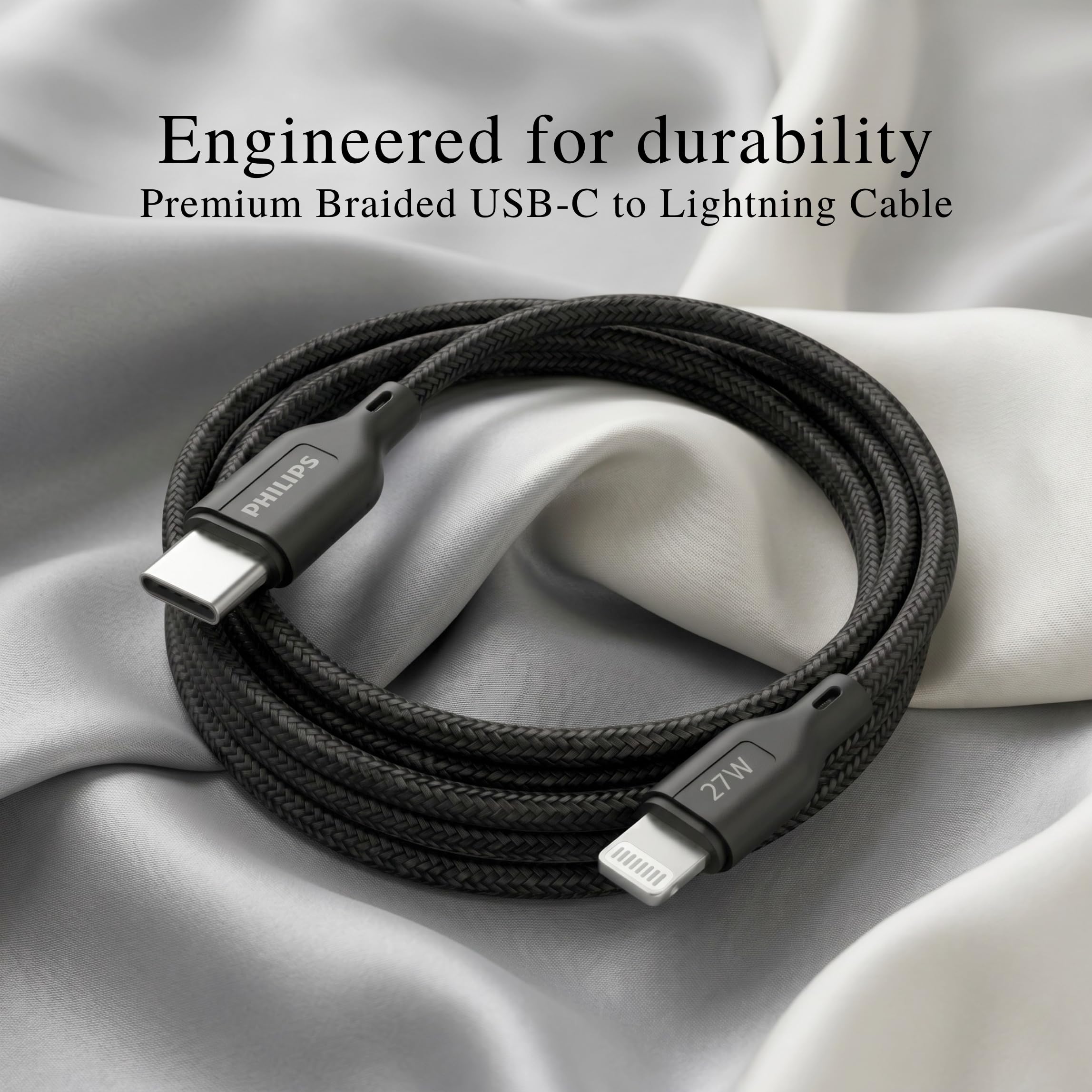 Philips USB-C to Lightning Cable - 1m -8 Philips USB-C to Lightning Cable - 1m -8