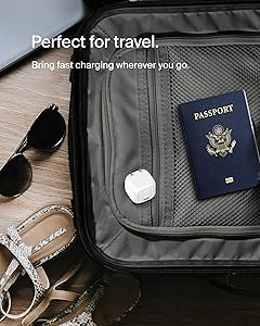 Belkin Compact Charger Block 20W, USB-C Fast Charging - Apple iPhone 17, Air, Pro, Pro Max, Samsung Galaxy S25, iPad, AirPods, Apple Watch, Nintendo Switch 2, Google Pixel 10, etc. - White