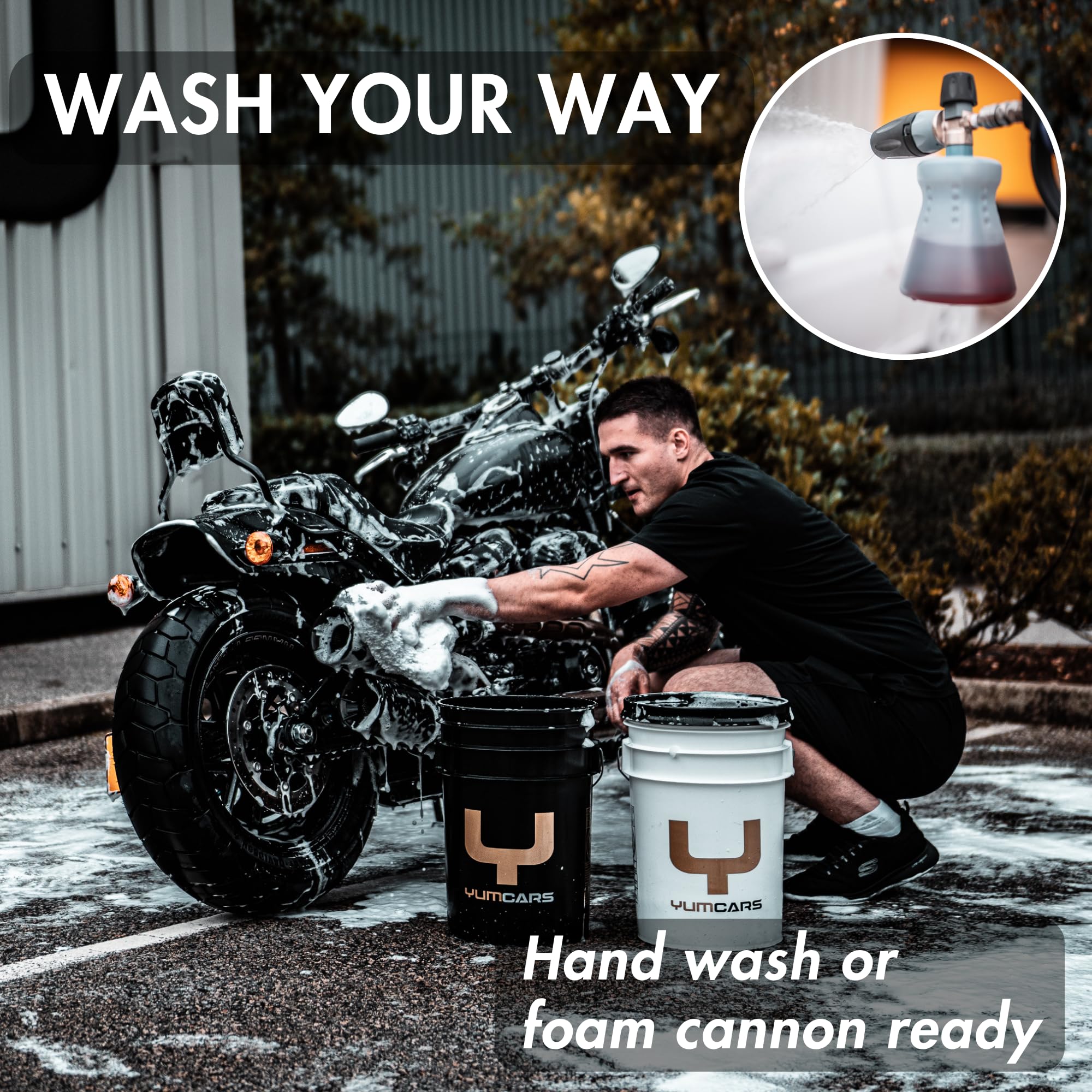 Amazon.com: Yum Wash – pH Neutral Car Shampoo for Hand Wash and