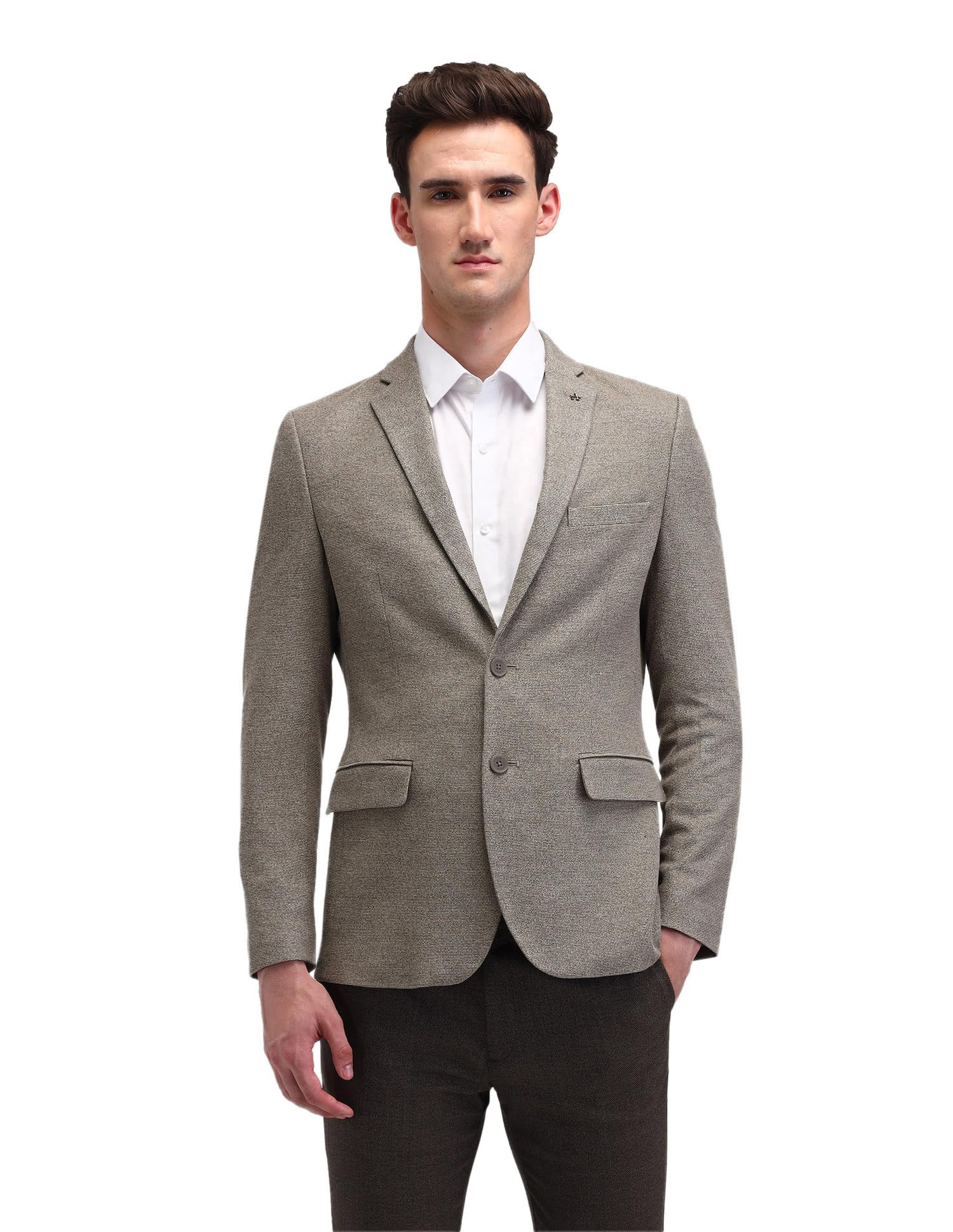arrow Men's Classic Slim Blazer (ARAIBZ5074_Green-picture-20