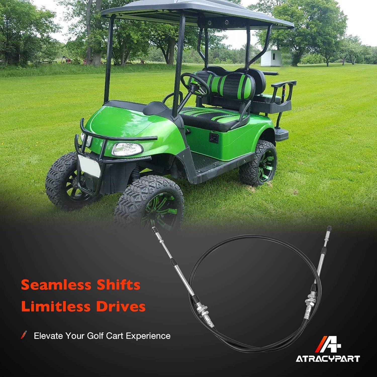ATRACYPART Forward and Reverse Shift Cable- Compatible with EZGO RXV 2008-up Golf Cart Vehicles- Golf Carts Forward Reverse Shift Cable Replaces# OEM 603615