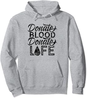Donate Blood - Donate Life Plasma Donor Donation Pullover Hoodie