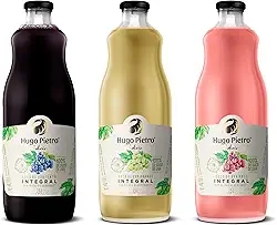 Kit MISTO C/3 Sucos de Uva Tinto, Branco, e Rose Integral Hugo Pietro (1,5 L, SEM GLUTEN) CONTÉM 1 UNIDADES CADA SABOR
