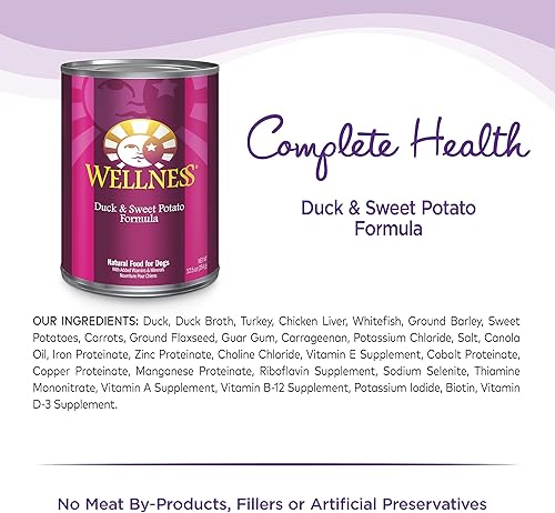 Miniatura 2 de Alimento húmedo completo para perros Wellness, natural, saludable, enlatado, Magenta