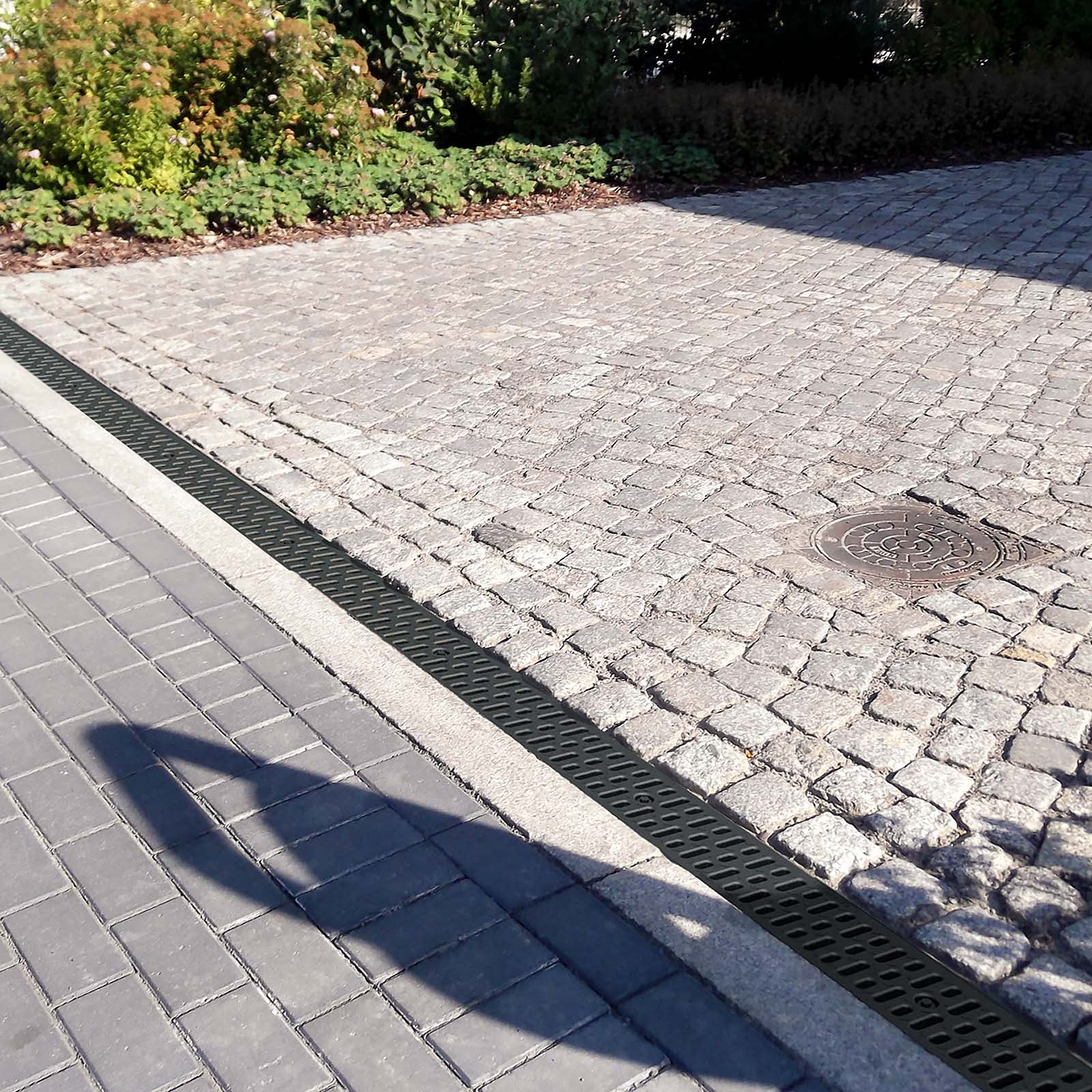 HYDROTEC Kunststoff Entwässerungsrinne SELFline 3er Set Klasse A15 3 Meter