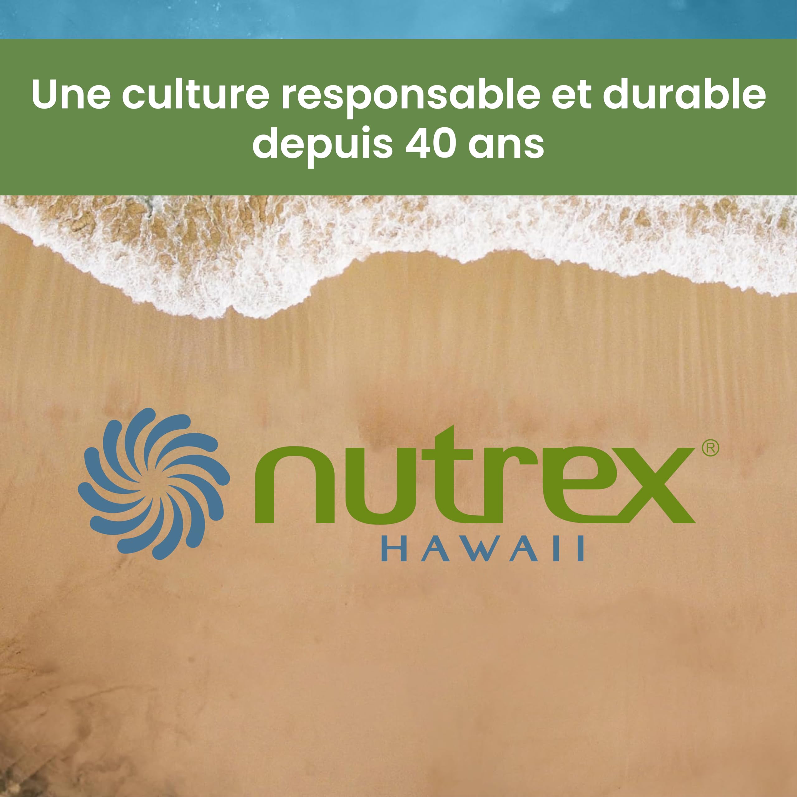 Nutrex Hawaii, Pure Hawaiian Spirulina, 500 mg, 200 Comprimés Végétaliens, Testés en Laboratoire, Sans Gluten, Sans Soja, Végétariens