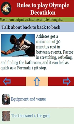 Rules to play Olympic Decathlon