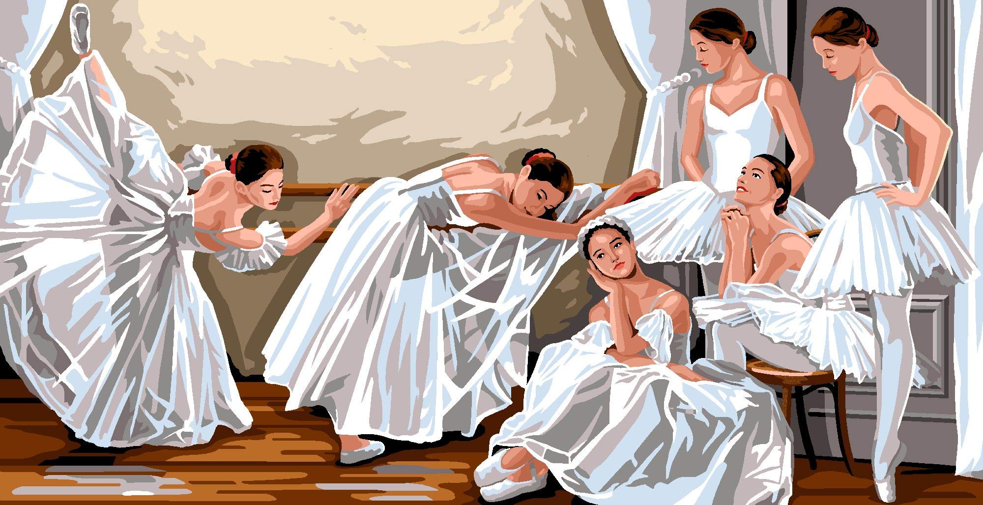 SEG de ParisTapestry/Needlepoint Kit – Dress Rehearsal (Sur le parquet)