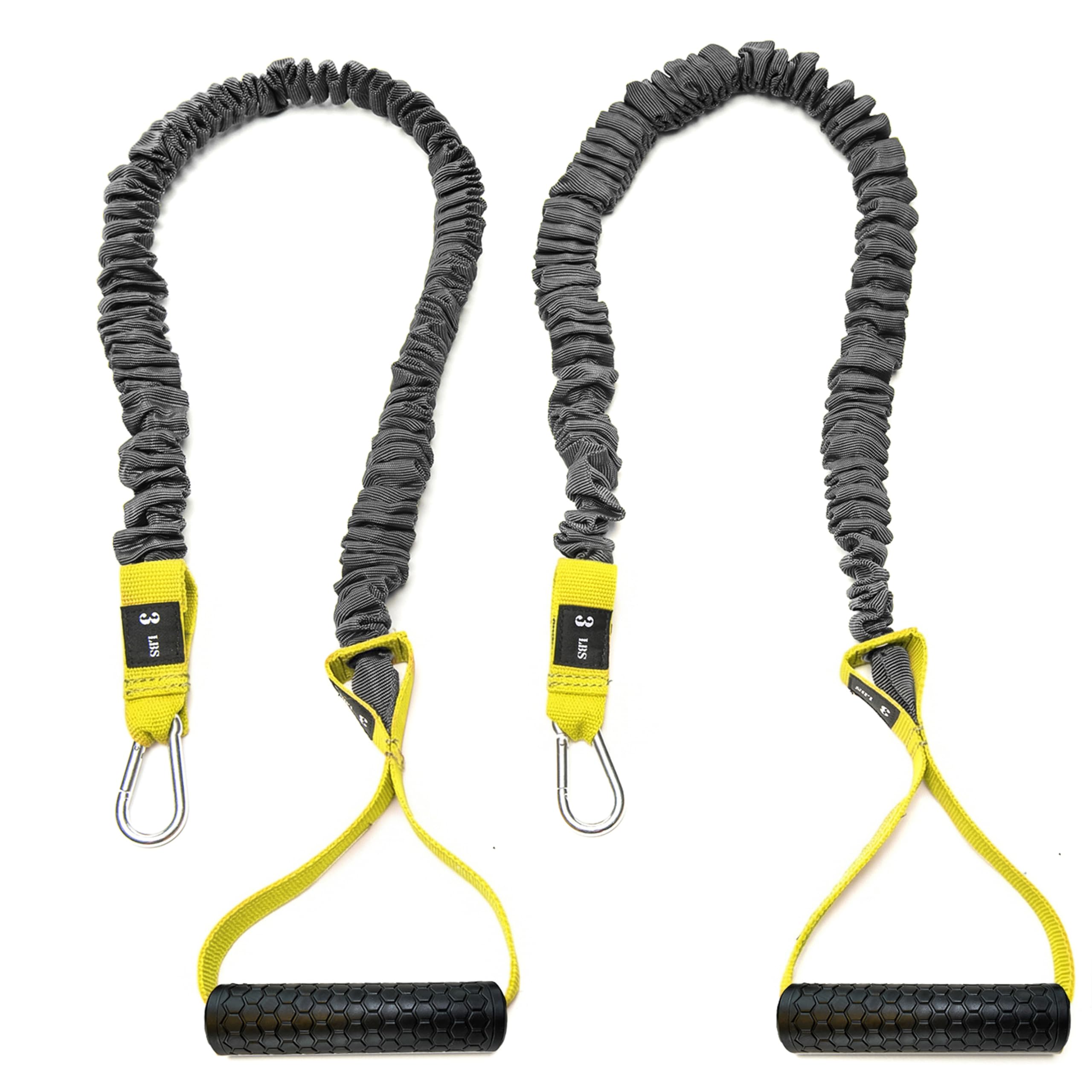 Resistance Cords - Cross Anchored Shoulder Exercise Bands - Ideal for Dynamic Warmups and Physical Rehab - One Pair of Cords - 4KOR Fitness
