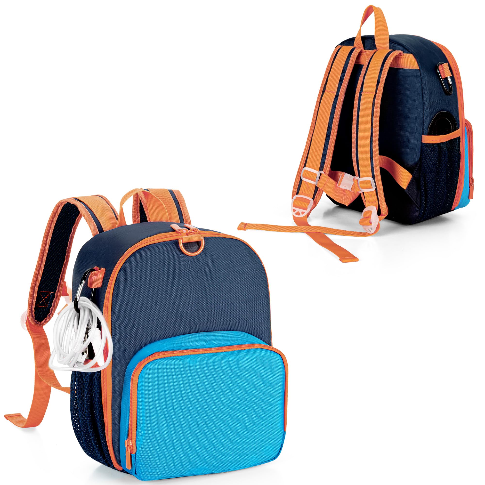 CURMIO Mochila para Tubos de Alimentación para Tubo G, Tubo J, Tubo GJ, Bolsa para Bomba de Alimentación Enteral, Azul (Solo Bolsa)