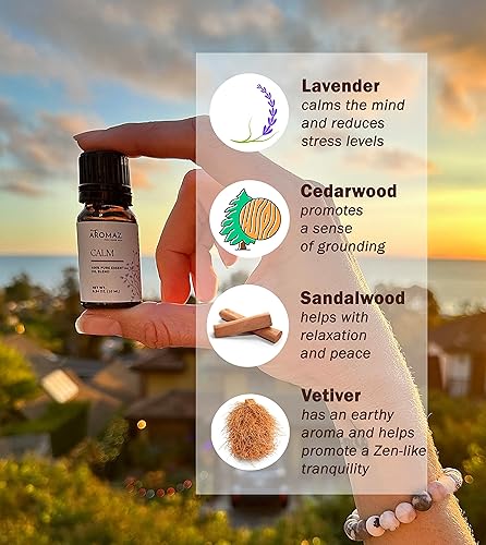 Miniatura 5 de My AROMAZ - Mezcla de aceites esenciales tranquilos, natural 100% puro úsalo en un difusor para ayudarte a dormir y relajarte tiene un agradable