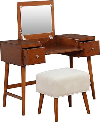 Amazon Com Linon Vanity Set Metallic Furniture Decor