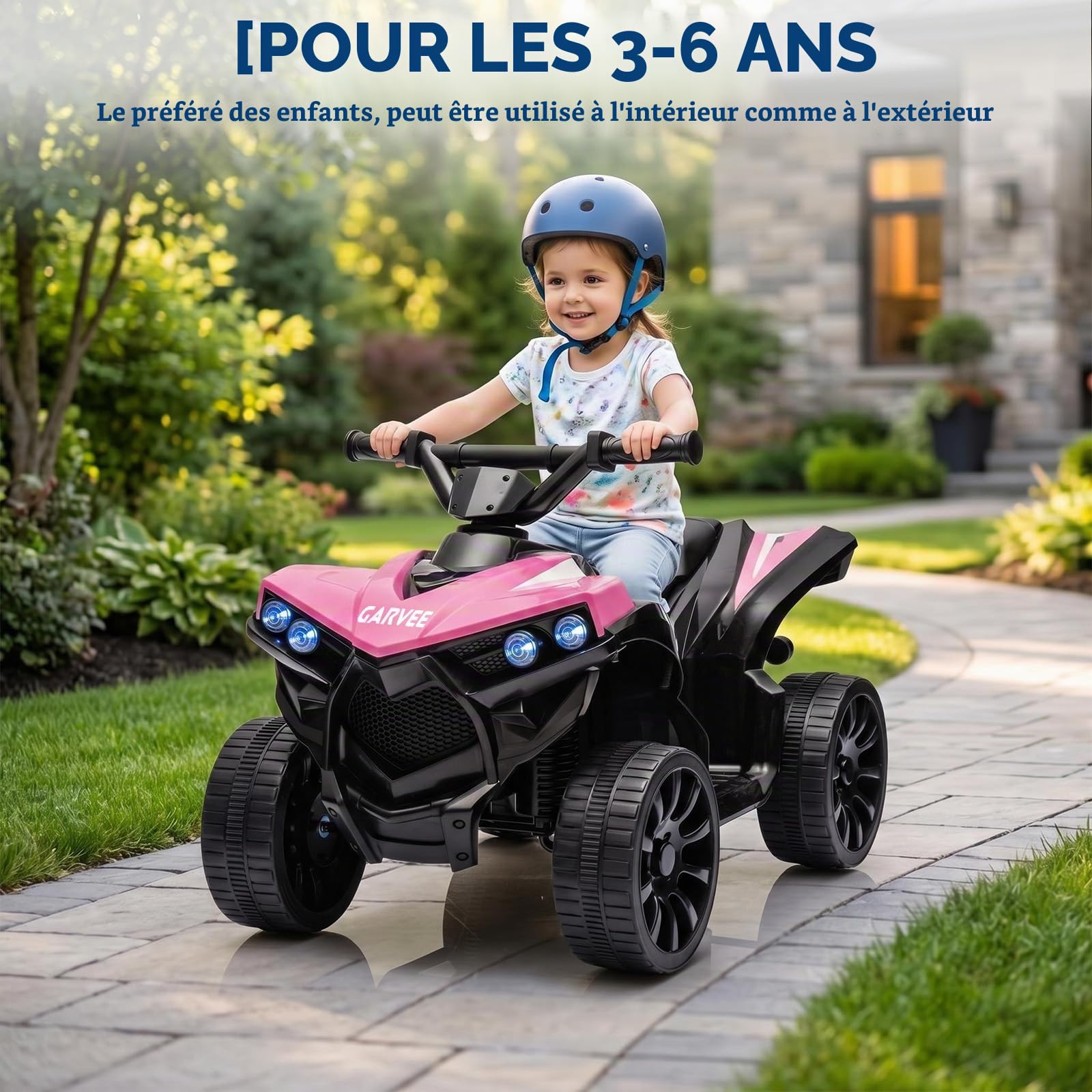 Quad Électrique Enfant 6V, Voiture Enfant ATV,pour Les Enfants De 3 à 8 Ans