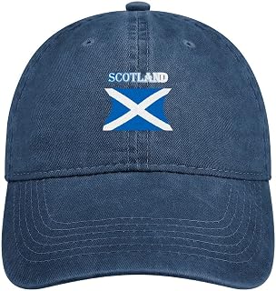 Scotland Flag Sun Caps Fishing Hat Retro Snapback Hat Classic Washed Casquette Plain Cap for Men/Women