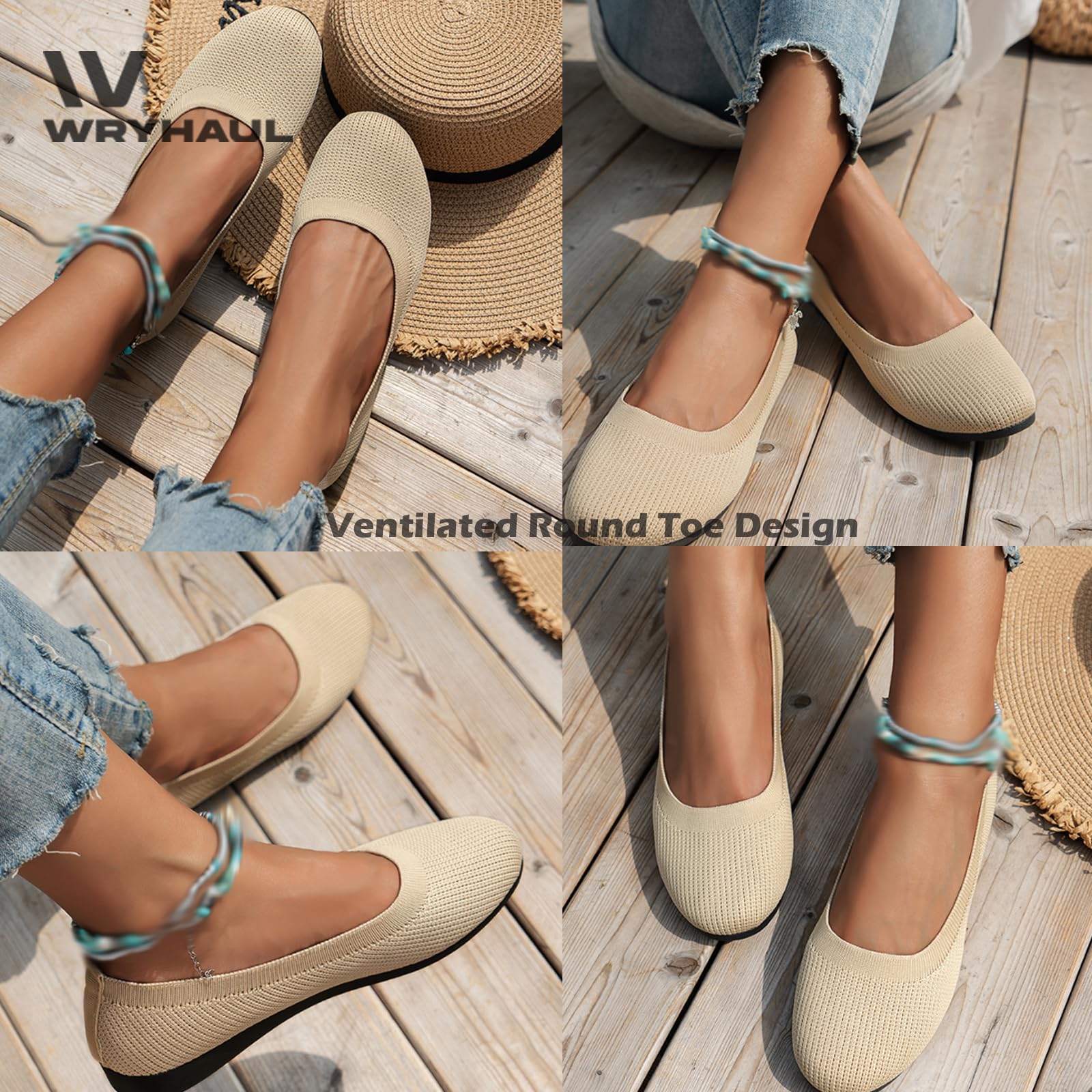 Deviseclue Scarpe, Donne Confortevole Traspirante Slip On Arco Supporto Antiscivolo Scarpe Casual, Scarpe da Passeggio Ortopediche Punta Rotonda Scarpe Basse, Abito Scarpe